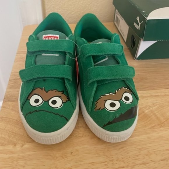Oscar the Grouch Sesame Street Sneakers Puma - Limited Edition - Size 13.5 - NWT - Picture 1 of 9